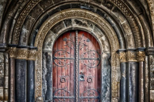Arch with door